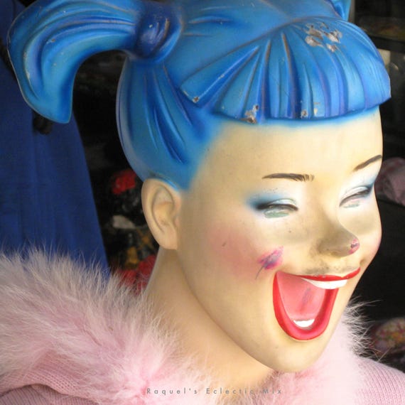Instant Download Photo Retro Laughing Mannequin Head Vintage Etsy