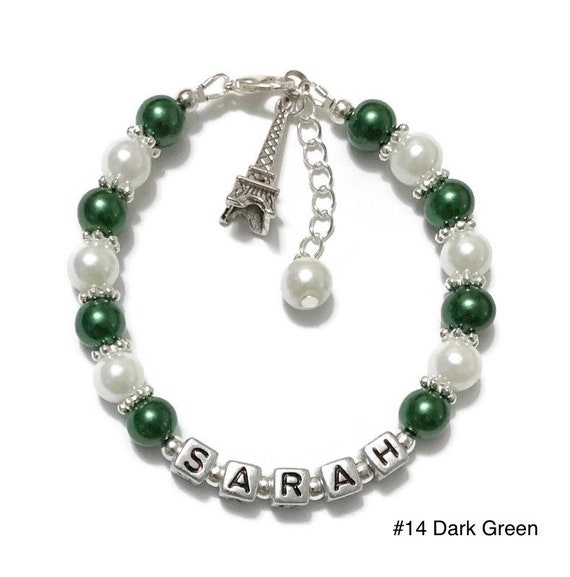 Eiffel Tower Bracelet-personalized Travel Bracelet-paris Theme - Main Image