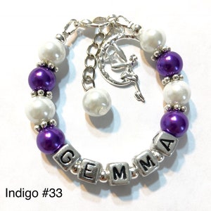 Personalized Moon Fairy Bracelet-Beaded Bracelet-Goddess Bracelet-Fairy on the moon Bracelet