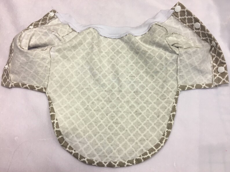 Dog Pet Rabbit Cat Pig Gray and White Quatrefoil XS-M Flannel Pajamas PJ/'s Night Shirt Pomeranian Chihuahua Maltese Shih Tzu