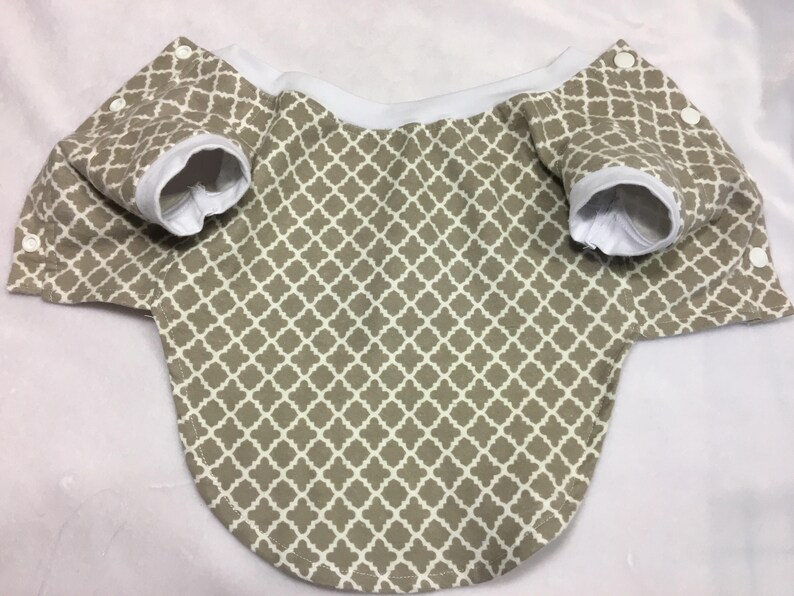 Dog Pet Rabbit Cat Pig Gray and White Quatrefoil XS-M Flannel Pajamas PJ/'s Night Shirt Pomeranian Chihuahua Maltese Shih Tzu