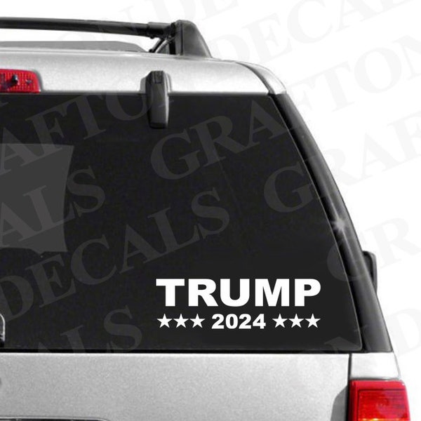 DONALD TRUMP 2024 Campaign President Election Decal Die Cut Sticker Car Bumper