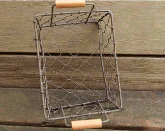 Rustic Wire Basket Set of 5 | Farmhouse Decor | Gift Basket | Tea Storage & Organization | Storage Basket Craft Supplies The Tiny House Farm
