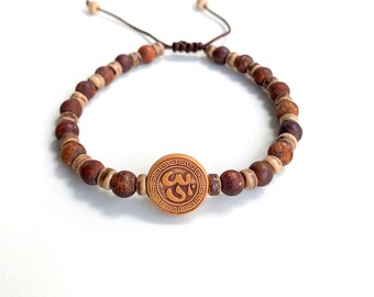 sanskrit mantra bracelet for women,talisman hindu jewelry handmade,intent bracelet men,rose gold bracelet mom,hippie gifts for women SO HUM