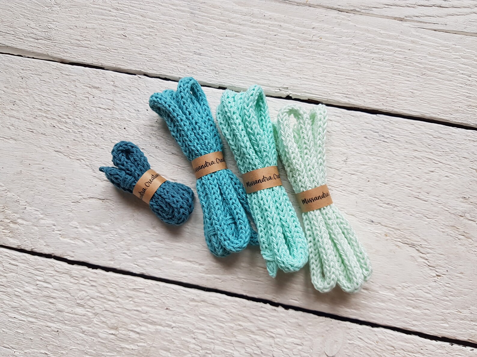 Knitted rope knitted cotton yarn handmade for decorating | Etsy