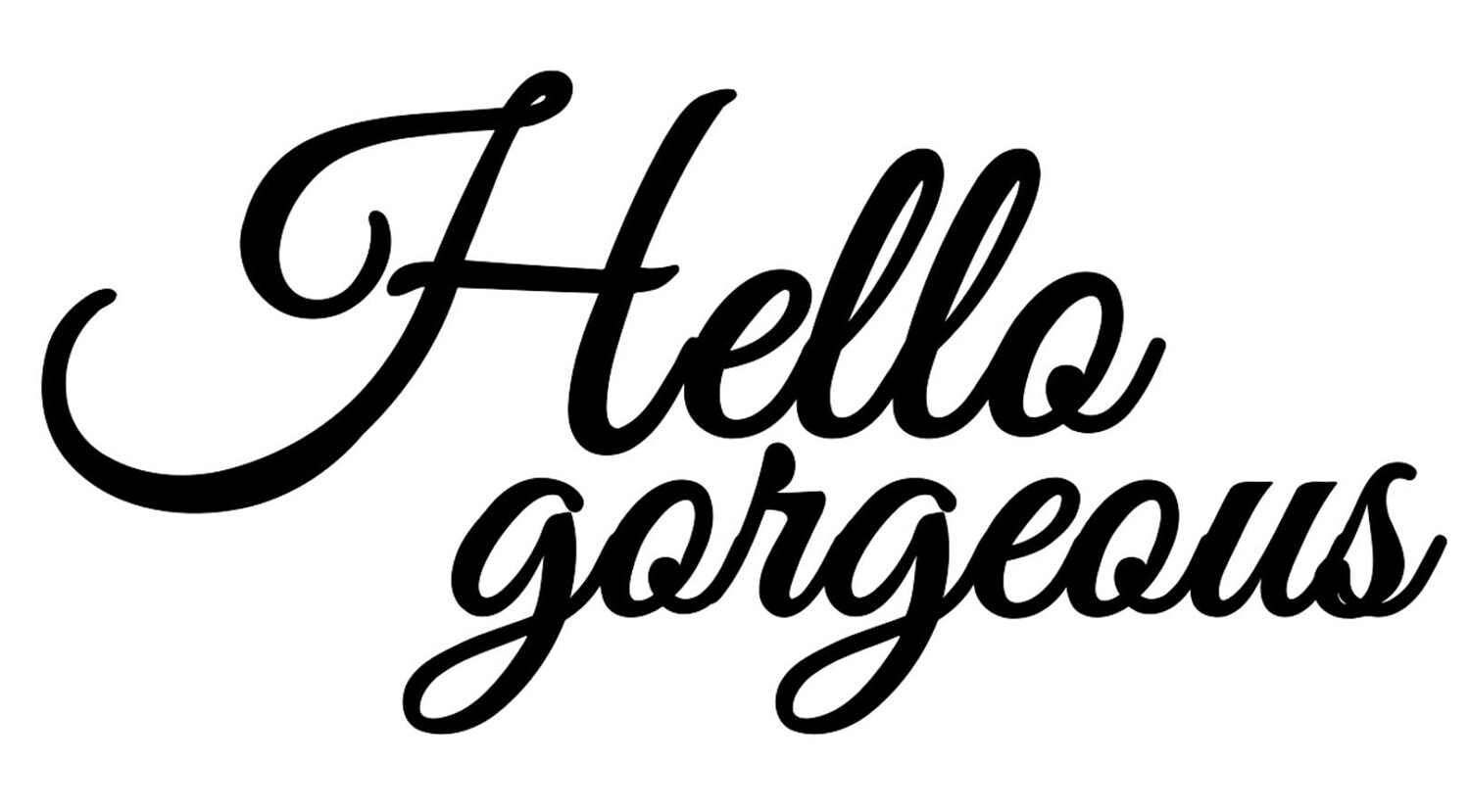 Hello Vinyl Wall Door Art Decal Removable Sticker Etsy