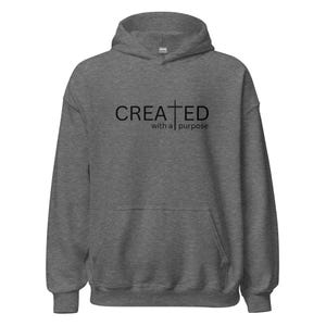 Created with a Purpose Unisex Hoodie - 6 colors, available in plus sizes