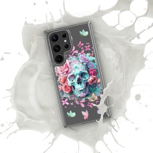 Skulls, Roses, & Butterflies Clear Case for Samsung®