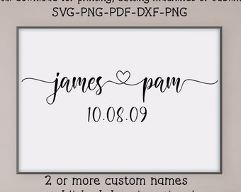 Download Custom Wedding Svg Etsy