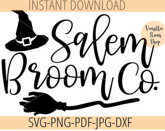 Salem broom co. SVG | Salem broom co cricut | halloween svg | funny halloween svg | salem broom co printable | salem broom co sublimation
