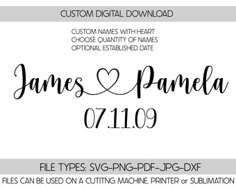 Download Custom Wedding Svg Etsy
