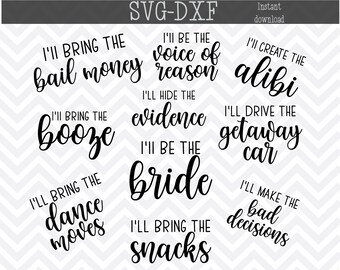 Wedding Party Svg Etsy