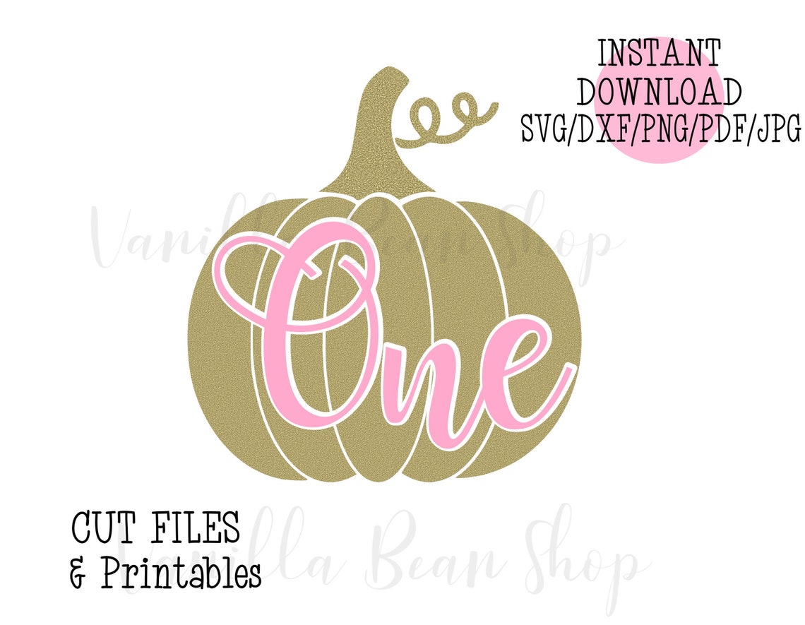 Pumpkin Birthday Svg Pumpkin One Svg Pumpkin Birthday - Etsy