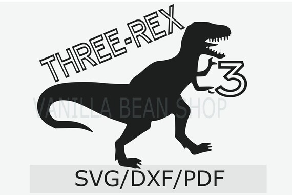 Download Three Rex Svg Three Rex Svg Dxf Or Printable Pdf 3 Rex Etsy