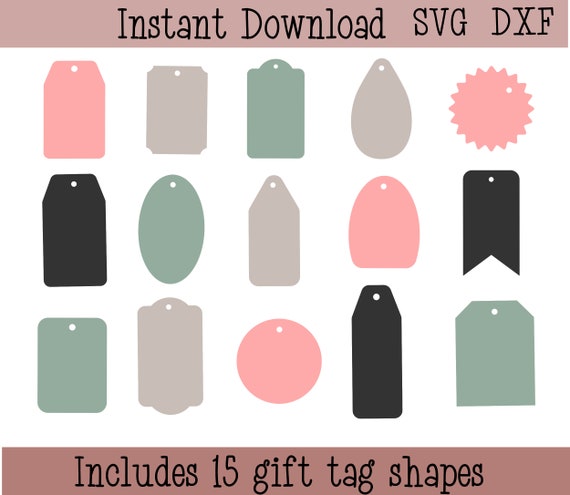 Download Free Gift Tag Svg Gift Tag Cut Files Gift Tag Bundle Svg Gift Etsy SVG DXF Cut File