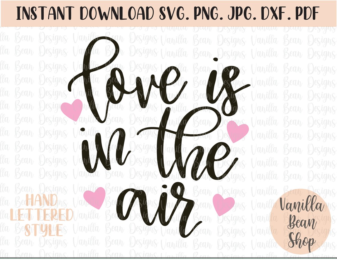 Love is in the Air Svg Valentine’s Day Svg Love is in the Air Png