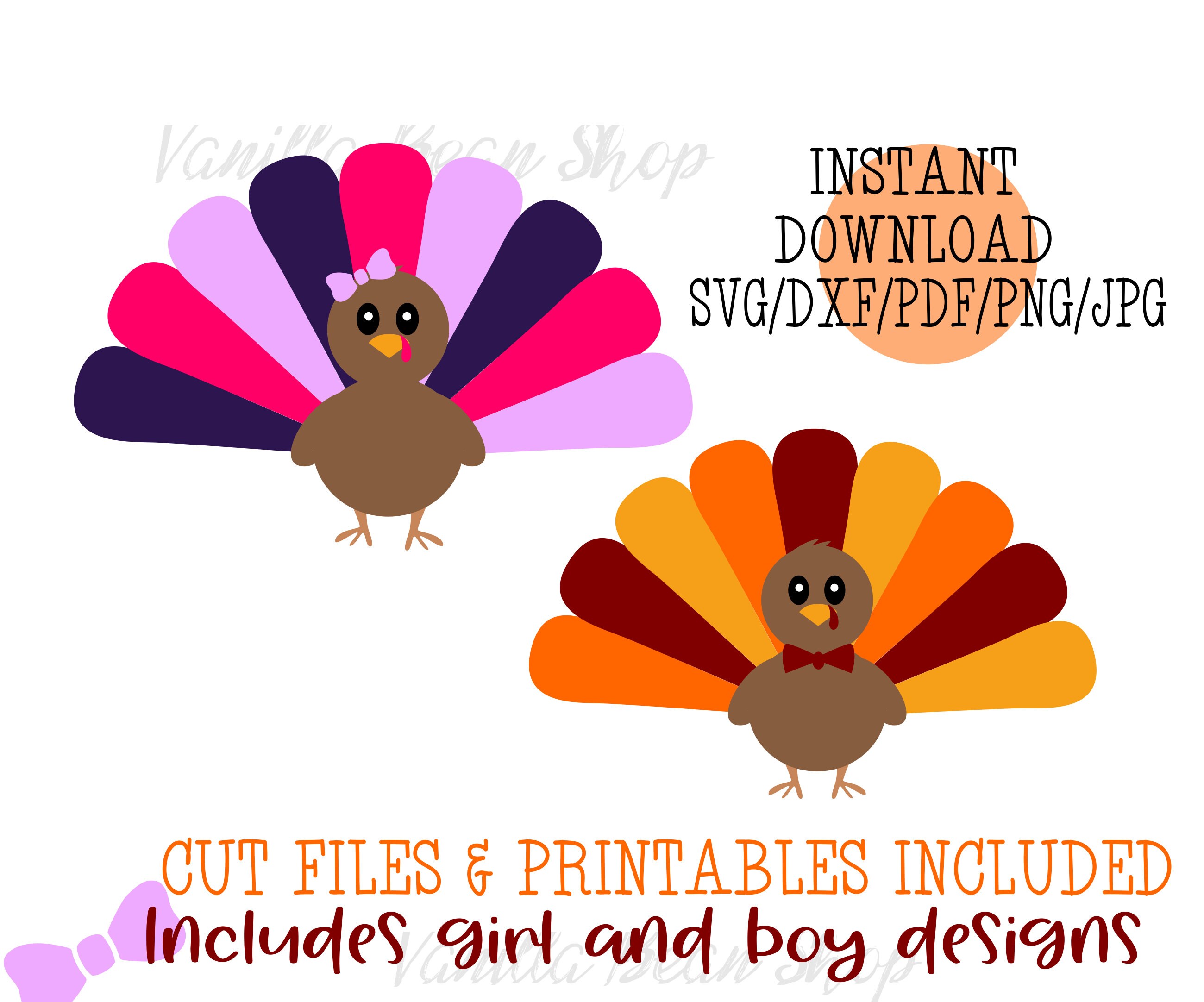 Download Cute Thanksgiving Svg Turkey Printable