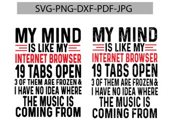 Mitt sinne är som en webbläsare svg | Mitt sinne är som en webbläsare png | Mitt sinne är som en utskrivbar webbläsare