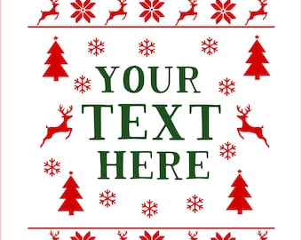 ugly christmas sweater svg | christmas sweater svg | tacky christmas sweater svg | ugly christmas sweater template svg | ugly sweater svg |
