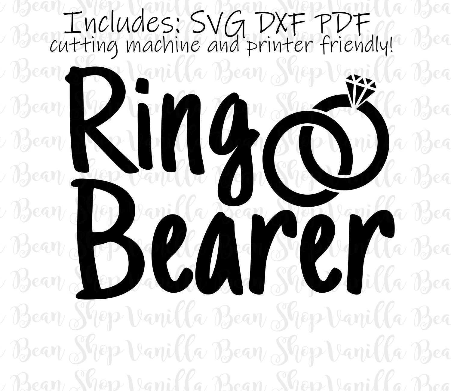 Ring bearer svg ring bearer printable ring bearer printable | Etsy