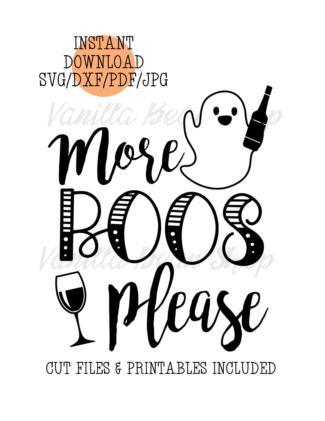 More Boos Please SVG More Boos Please Printable Halloween - Etsy