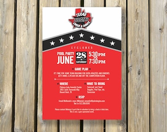 Cheer Team Invitation DIY