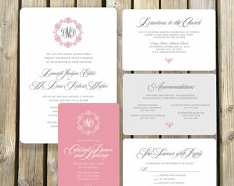 Classy, Elegant Wedding Invitation design