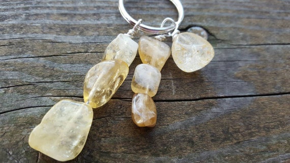 Natural Crystal Healing Hematite Chakra Hematite Reiki Keyring Cut Gemstone