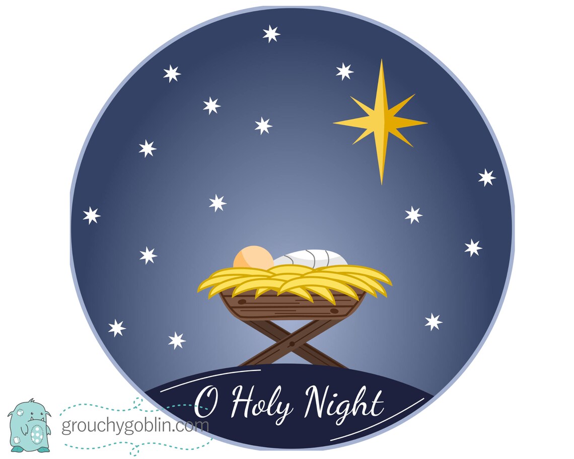 Manger Door Hanger Printable Template Downloadable File Etsy