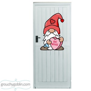 Valentine Gnome Door Hanger Printable Template downloadable File - Etsy