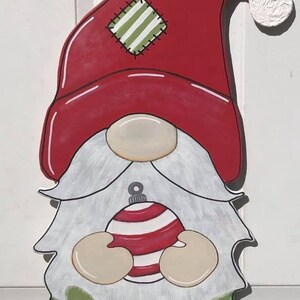 Christmas Gnome Door Hanger Printable Template downloadable File - Etsy