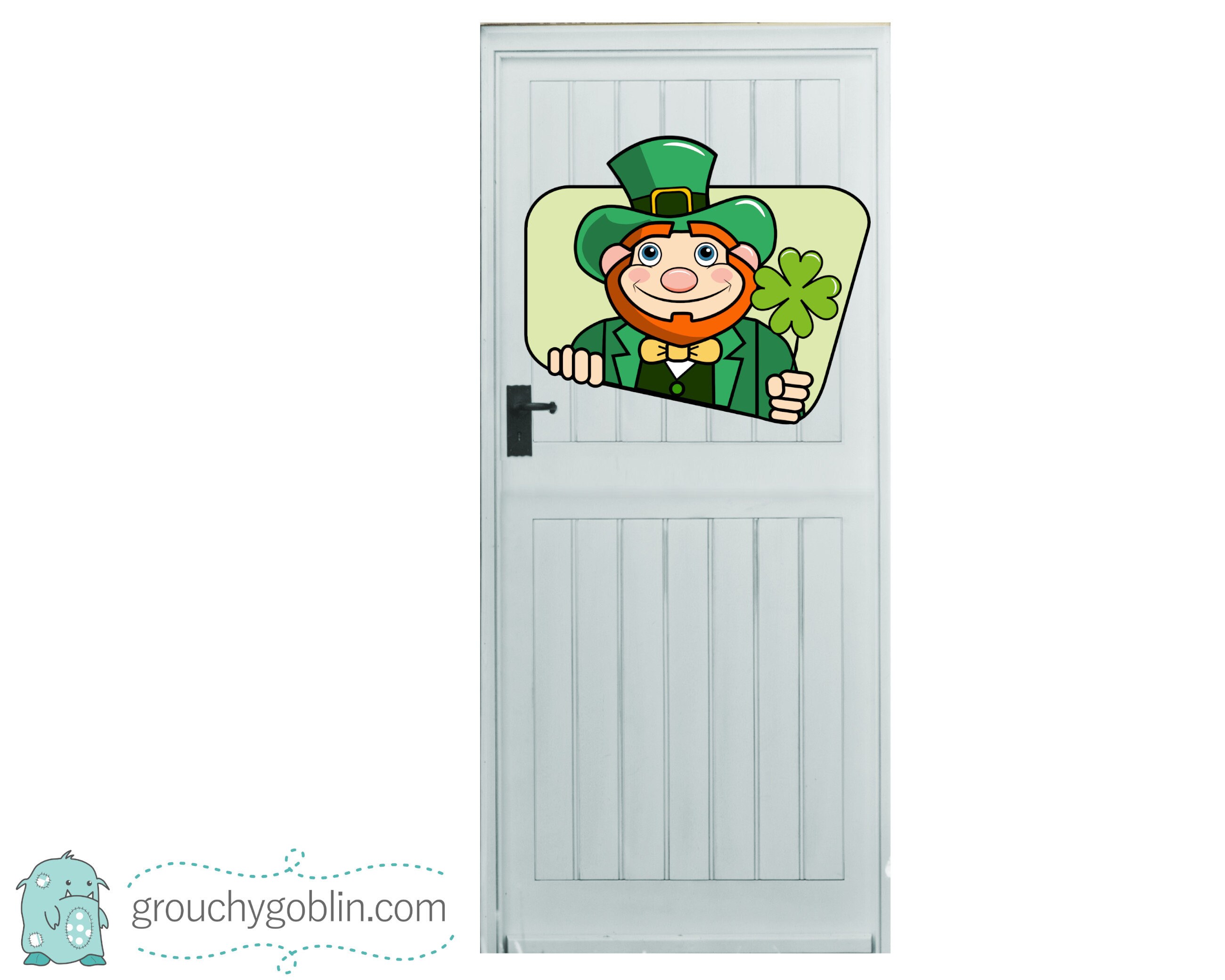 Leprechaun Door Hanger Printable Template downloadable File - Etsy