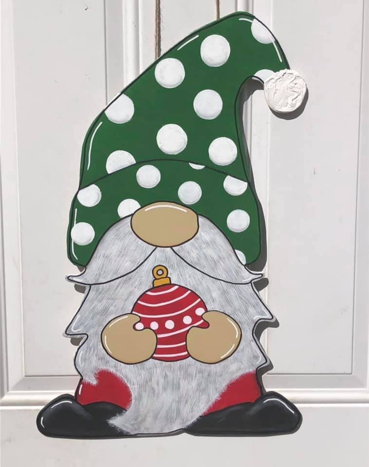 Christmas Gnome Door Hanger Printable Template downloadable File - Etsy