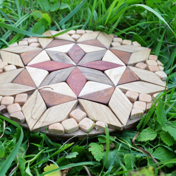 Taza de bebida de montaña rusa de madera de enebro bilateral bar mesa de té trivet árbol corteza rodajas rústicas montañas rusas