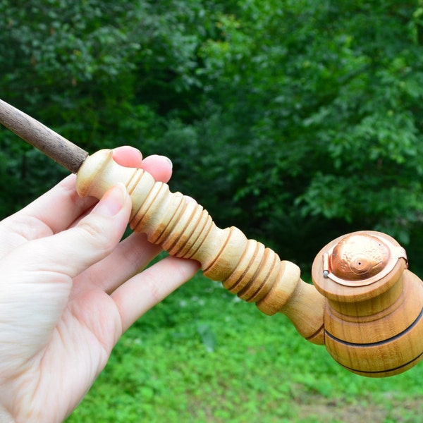 Mini smoking pipe wooden tobacco bowl lotr pipe hammer wizard sherlock pipe churchwarden gandalf hammer pipe cool cute pipe unique pipe