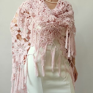 pale pink shawl wrap