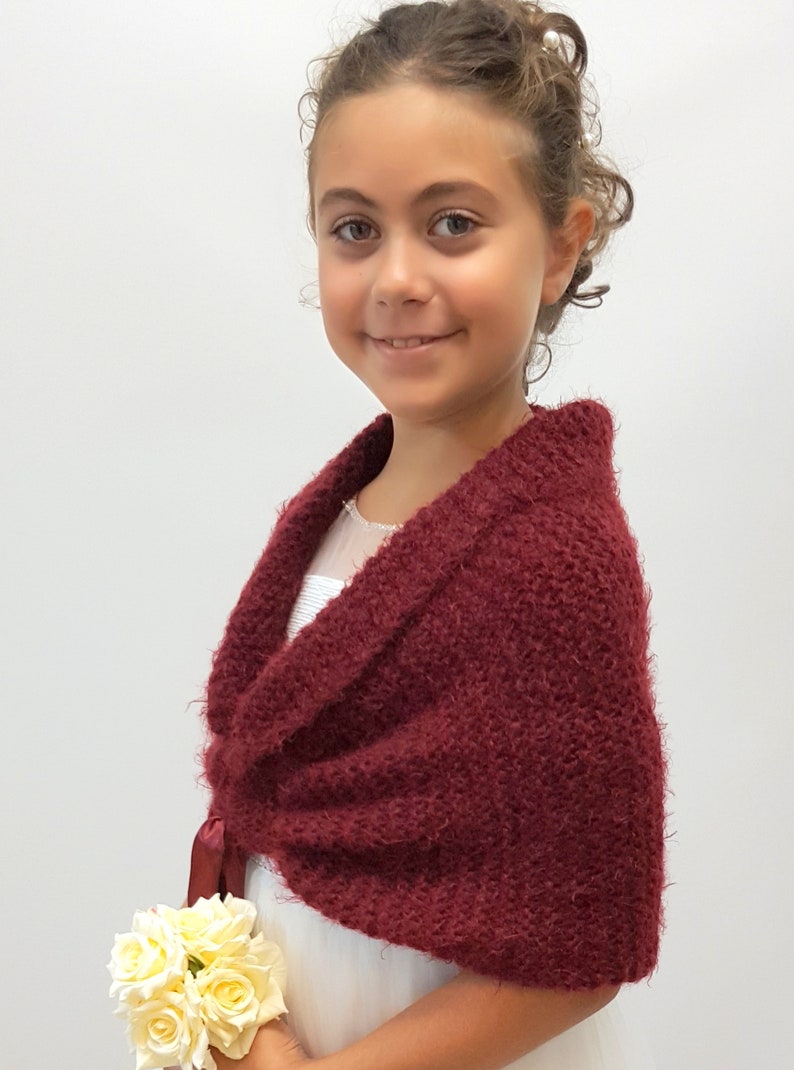 Flower Girl Shawl Wedding Wrap Kids Shawl Little Girls Etsy