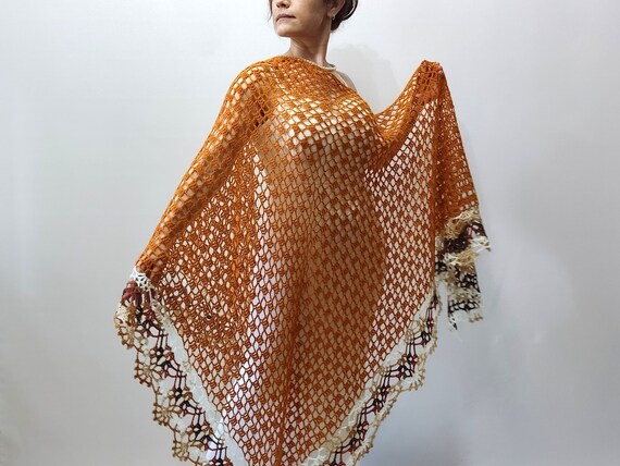 burnt orange shawl