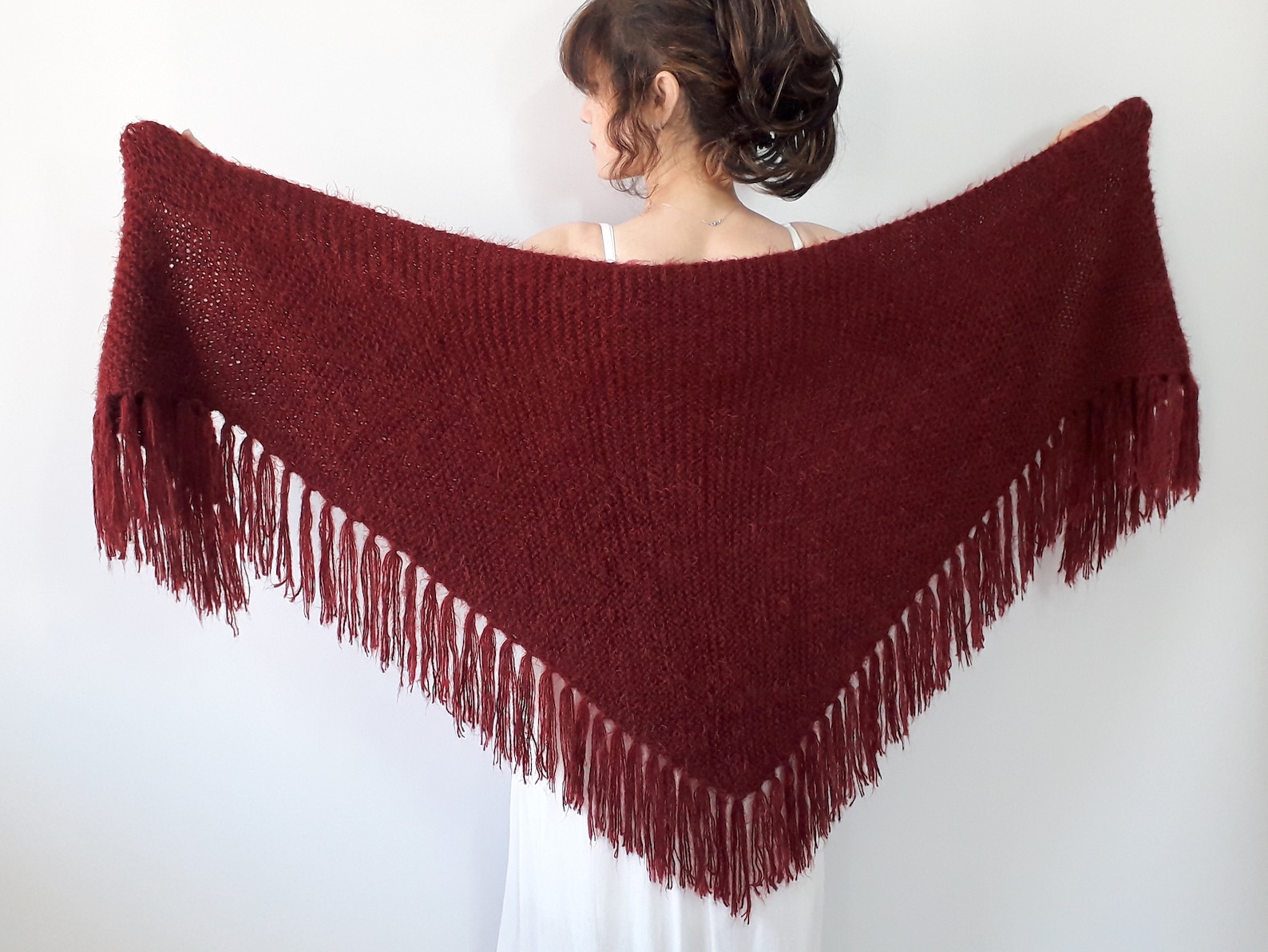 burgundy shawl for wedding