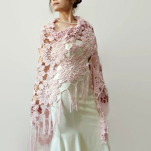 pale pink shawl wrap