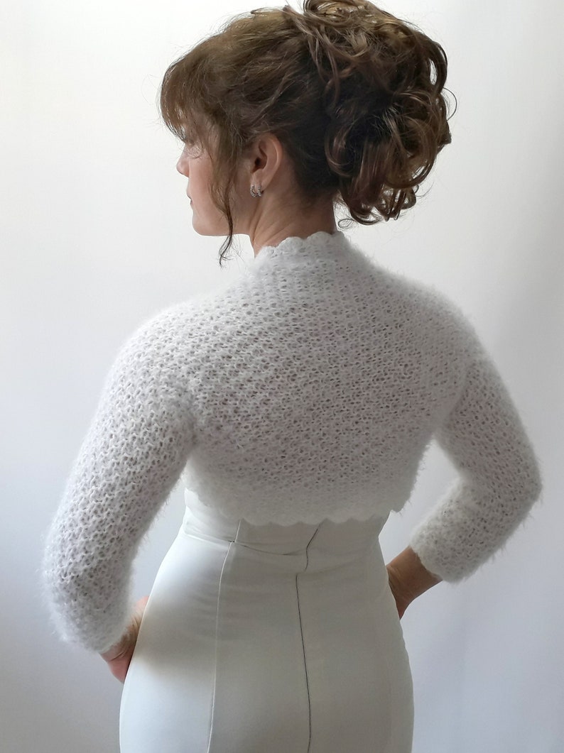 Bridal shrug wedding bolero cream cardigan ivory evening ...