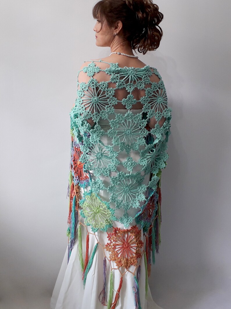 turquoise shawl wrap