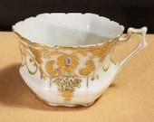 Vintage Hand Painted Nippon Teacup Only quot Bibi quot stamp on Saucer Circa 1920s