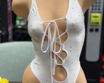 One piece exotic Dancewear bottle girl fit