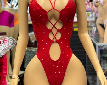 Exotic dancewear bartender bottle girl one piece bodysuit same day shipping