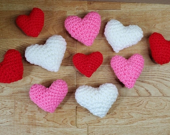 Valentine's Hearts - Ferret Cat Handmade Crochet Soft Toys Multicolor Yarn Gifts for Pets