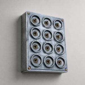 12 Gang 2-Wege-Aluminiumguss Industrie-Kippschalter Light Panel