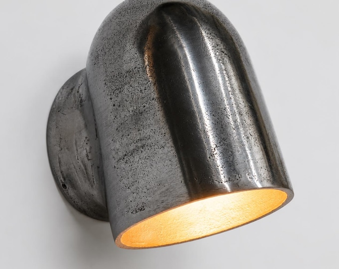 Hopton Raw Cast Aluminium Mast Down Wall Light