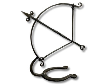 Armillary Arrow Solid Wrought Iron Sculpture