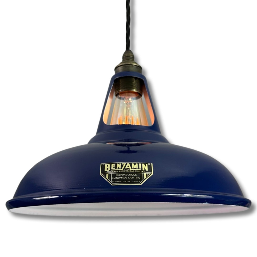 Buy Cawston Royal Blue Slotted Lampshade Pendant Set Light *worn* 11  Inch Online in India - Main Image
